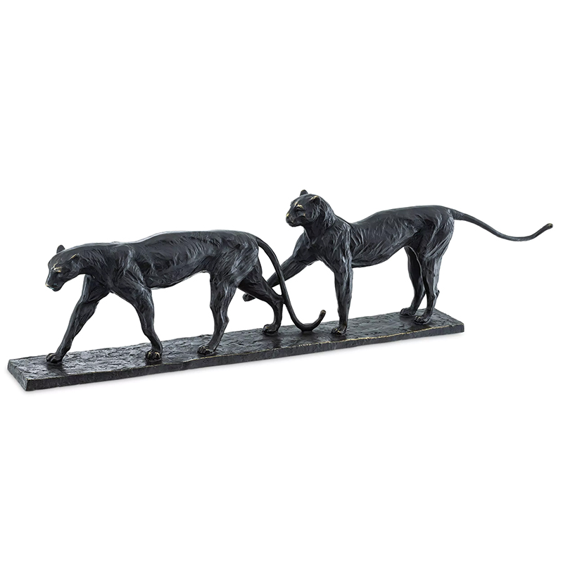 Декоративная статуэтка Eichholtz Leopard Pair Темная бронза Декоративная статуэтка Eichholtz Leopard Pair Темная бронза в Тюмени | Loft Concept