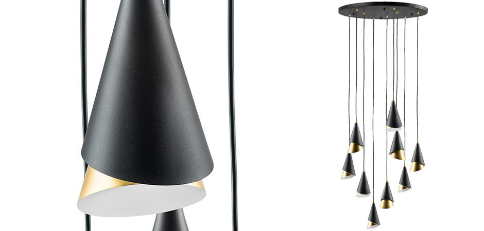 Люстра Lucio Black and Gold 9 Люстра Lucio Black and Gold 9 - Loft-Concept в Тюмени