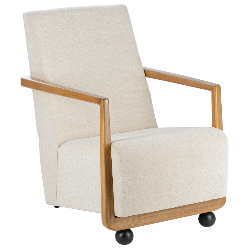 Кресло Stellan Armchair Бежевый Древесина Черный Кресло Stellan Armchair Бежевый Древесина Черный в Тюмени | Loft Concept