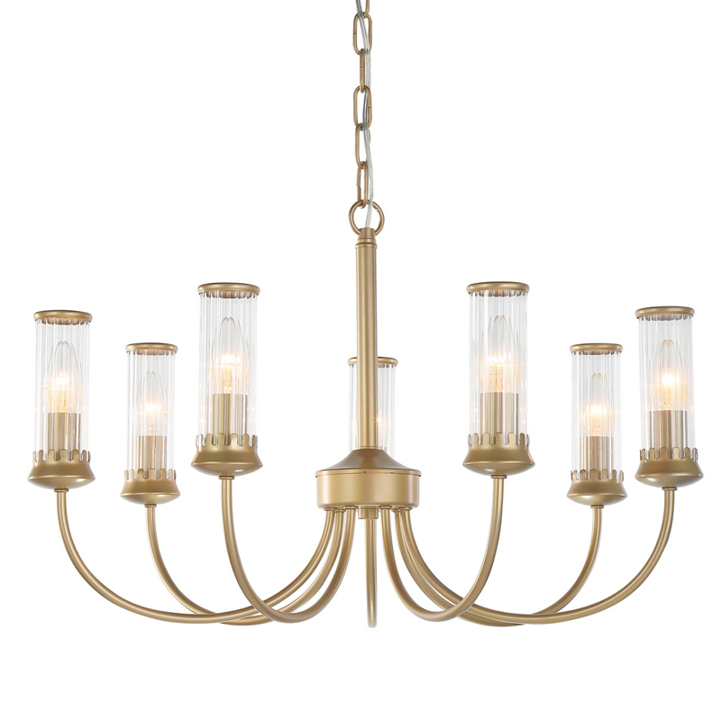 Люстра Morgane Chandelier gold 66 Золотой Прозрачный Люстра Morgane Chandelier gold 66 Золотой Прозрачный в Тюмени | Loft Concept