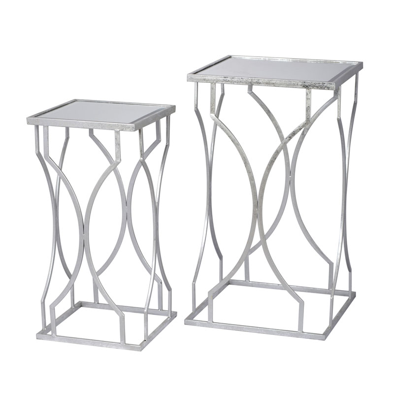 Комплект приставных столов Mirror Surface Table silver Серебряный Комплект приставных столов Mirror Surface Table silver Серебряный в Тюмени | Loft Concept
