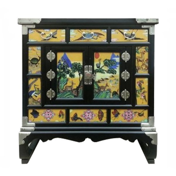Китайский комод Chinoiserie chest of drawers yellow Желтый Черный Китайский комод Chinoiserie chest of drawers yellow Желтый Черный в Тюмени | Loft Concept
