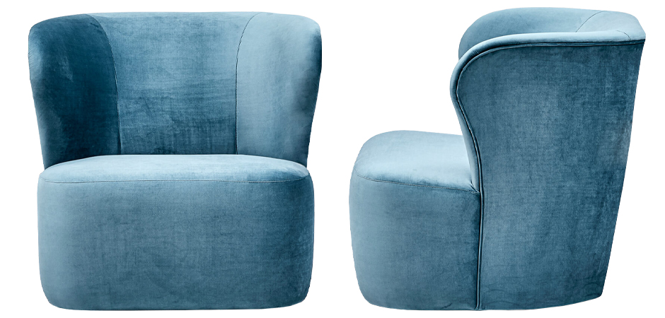Кресло Hortense Chair Blue Кресло Hortense Chair Blue - Loft-Concept в Тюмени