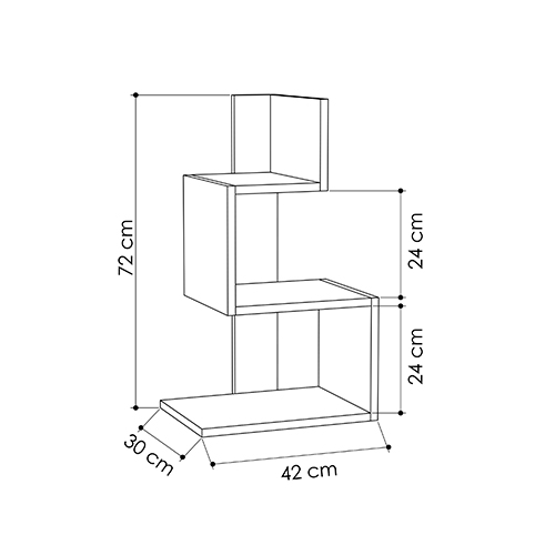 Стол приставной трехъярусный белого цвета ROSIE SIDE TABLE WHITE OAK Стол приставной трехъярусный белого цвета ROSIE SIDE TABLE WHITE OAK в Тюмени