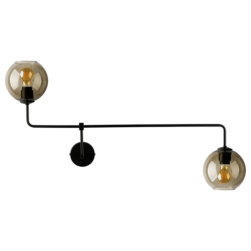 Бра Franco Wall Lamp Duo Черный Янтарный Бра Franco Wall Lamp Duo Черный Янтарный в Тюмени | Loft Concept