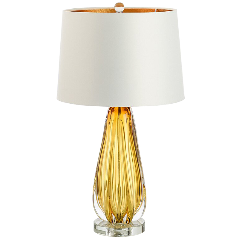 Настольная лампа TABLE LAMP Flato Белый Коричневый Янтарный Настольная лампа TABLE LAMP Flato Белый Коричневый Янтарный в Тюмени | Loft Concept