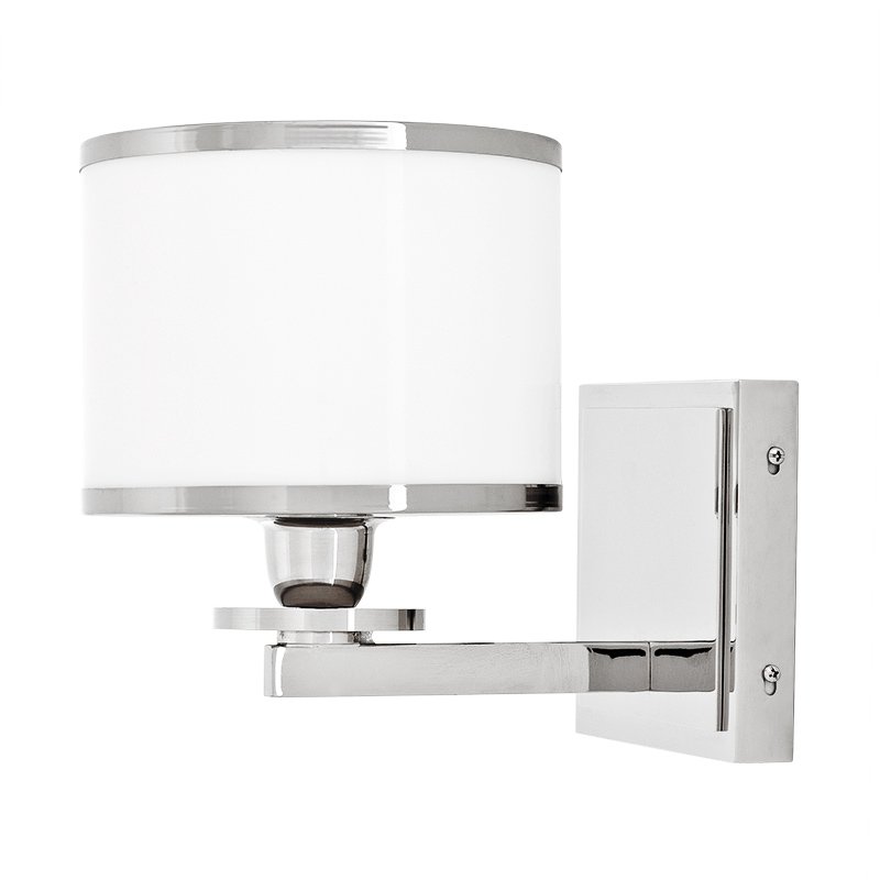 Бра Eichholtz Wall Lamp Van Cleeff Никель Белый Бра Eichholtz Wall Lamp Van Cleeff Никель Белый в Тюмени | Loft Concept