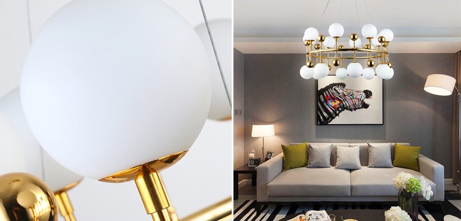 Люстра Milk Bubble Ring Chandelier Люстра Milk Bubble Ring Chandelier - Loft-Concept в Тюмени
