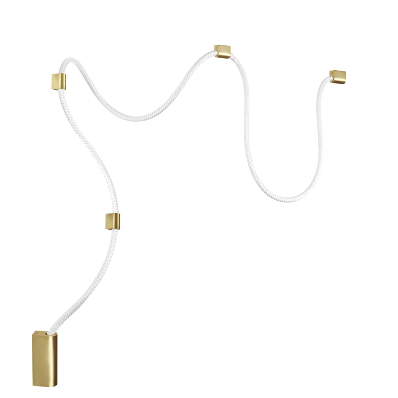 Подвесной светильник LUKE LAMPCO TRACER LAMP Gold Бронза Белый Подвесной светильник LUKE LAMPCO TRACER LAMP Gold Бронза Белый в Тюмени | Loft Concept