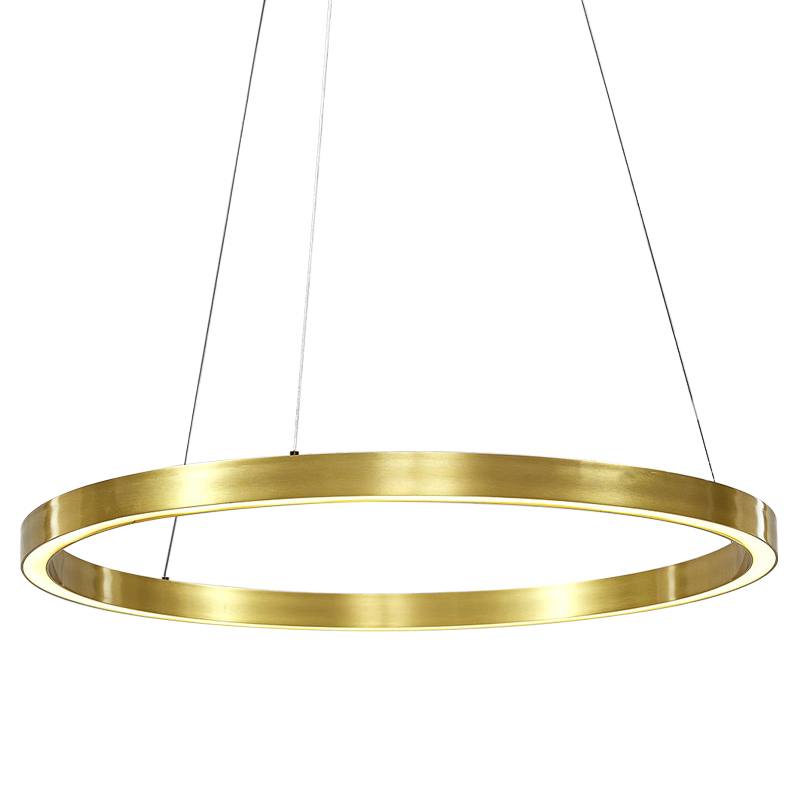 Люстра Ring Gold Horizontal Chandelier Золотой Люстра Ring Gold Horizontal Chandelier Золотой в Тюмени | Loft Concept