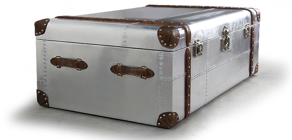 Сундук Trunks in Polished Aluminum Restoration Hardware Сундук Trunks in Polished Aluminum Restoration Hardware - Loft-Concept в Тюмени