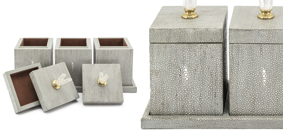 Набор шкатулок BOX KRIZIA SET3PCS Stingray Skin Набор шкатулок BOX KRIZIA SET3PCS Stingray Skin - Loft-Concept в Тюмени