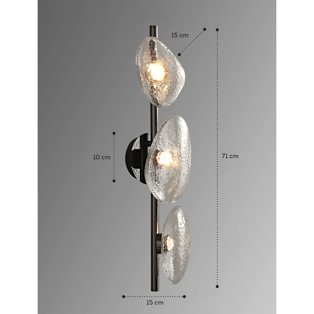 Бра LINDIS FROST LONG WALL 3 лампы Прозрачное стекло в Тюмени