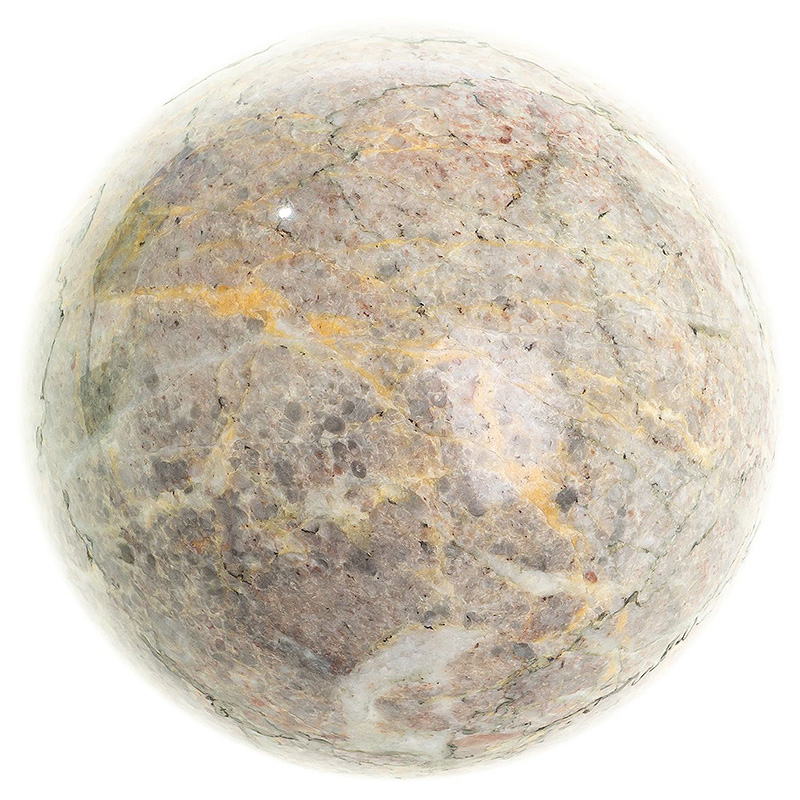 Шар декоративный из натурального камня Креноид Natural Stone Spheres Бежево-серый Желтый Белый Шар декоративный из натурального камня Креноид Natural Stone Spheres Бежево-серый Желтый Белый в Тюмени | Loft Concept