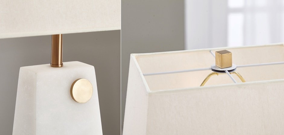 Настольная лампа Table lamp marble White Настольная лампа Table lamp marble White - Loft-Concept в Тюмени