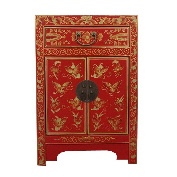 Тумба Chinese Painting Butterflies Red Красный Золотой Тумба Chinese Painting Butterflies Red Красный Золотой в Тюмени | Loft Concept