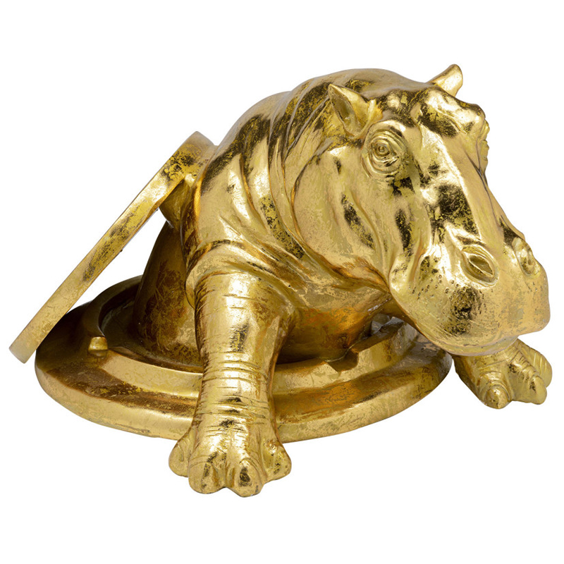 Статуэтка Golden Hippo Золотой Статуэтка Golden Hippo Золотой в Тюмени | Loft Concept