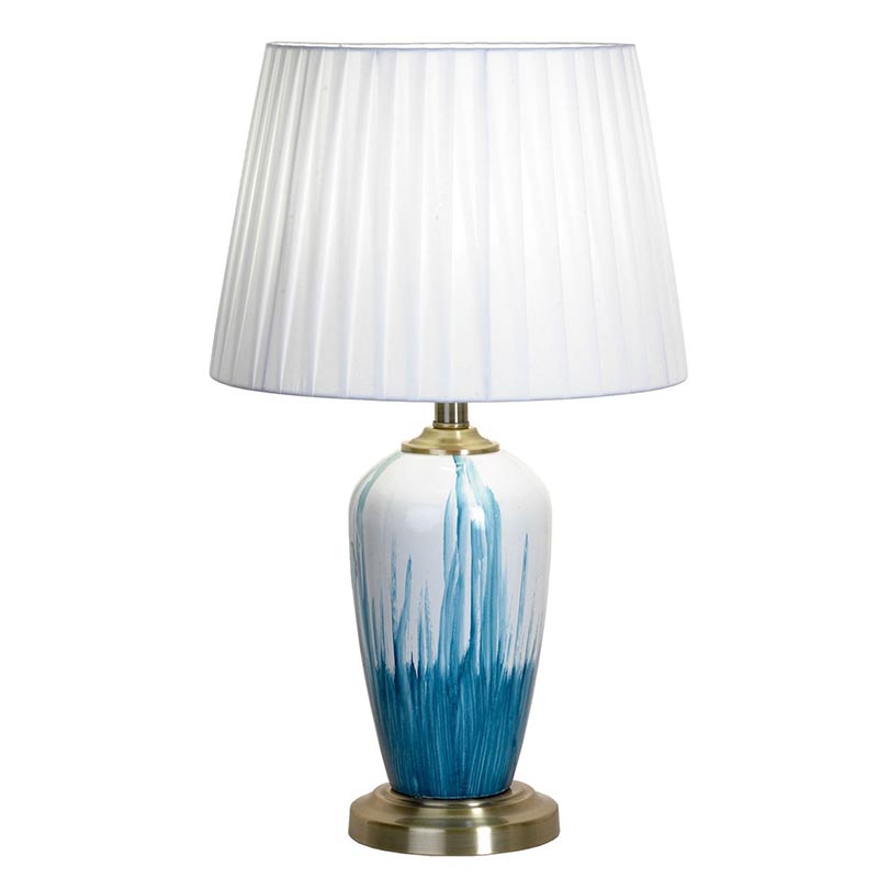 Настольная лампа Adali Table Lamp Белый Светло-синий Настольная лампа Adali Table Lamp Белый Светло-синий в Тюмени | Loft Concept