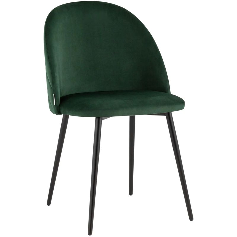 Стул Зеленый Велюр Miruna Leaf Chair Зеленый Черный Стул Зеленый Велюр Miruna Leaf Chair Зеленый Черный в Тюмени | Loft Concept