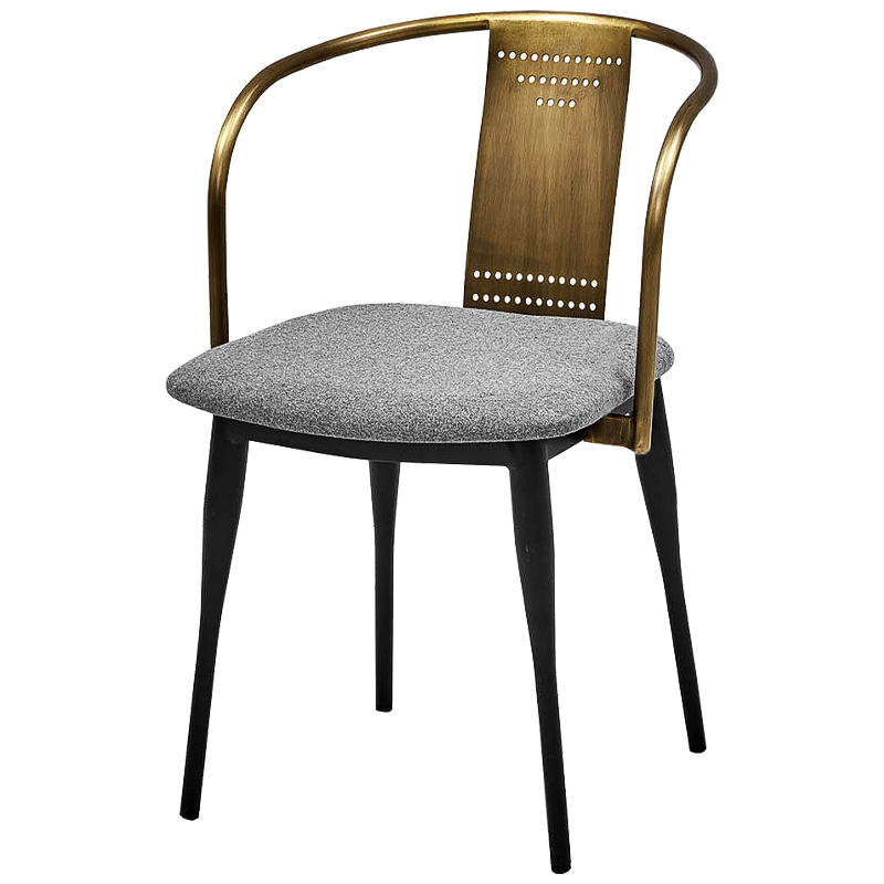 Стул Roger Loft Stool Винтажное Темное Золото Серый Черный Стул Roger Loft Stool Винтажное Темное Золото Серый Черный в Тюмени | Loft Concept