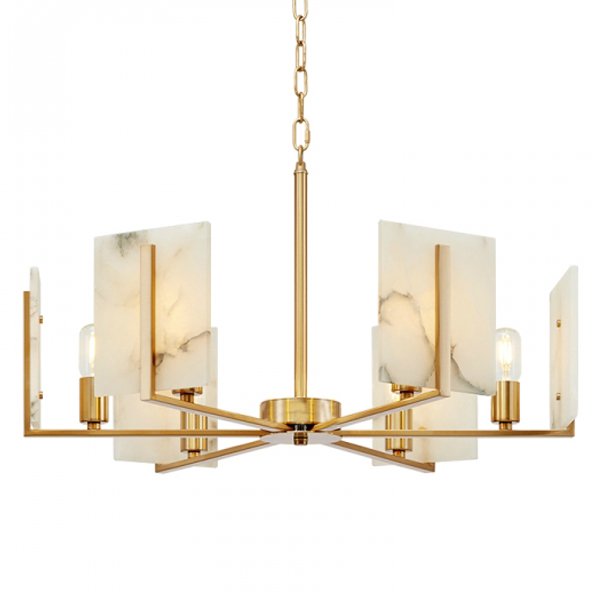 Люстра Marble square Chandelier Латунь Люстра Marble square Chandelier Латунь в Тюмени | Loft Concept