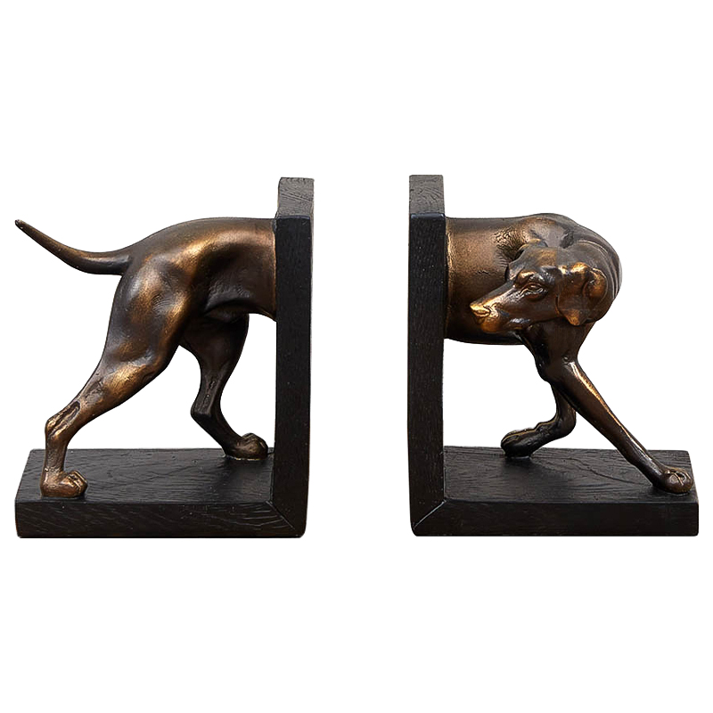 Держатель для книг Dog Book Holder Бронза Черный Держатель для книг Dog Book Holder Бронза Черный в Тюмени | Loft Concept