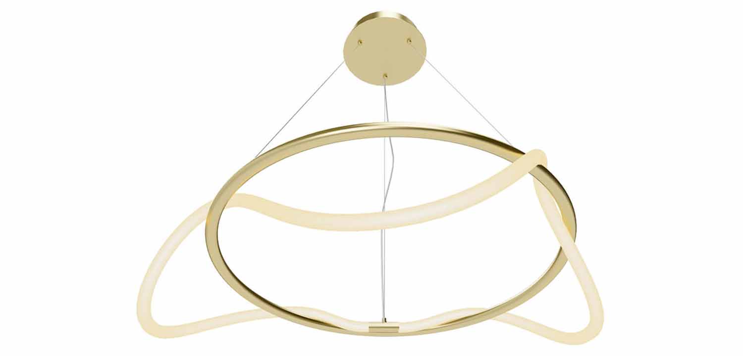 Люстра Luke Lampco Tracer Chandelier Gold 60 - фото