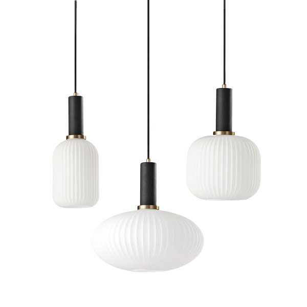 Подвесной светильник Ferm Living chinese lantern Белый Черный Подвесной светильник Ferm Living chinese lantern Белый Черный в Тюмени | Loft Concept