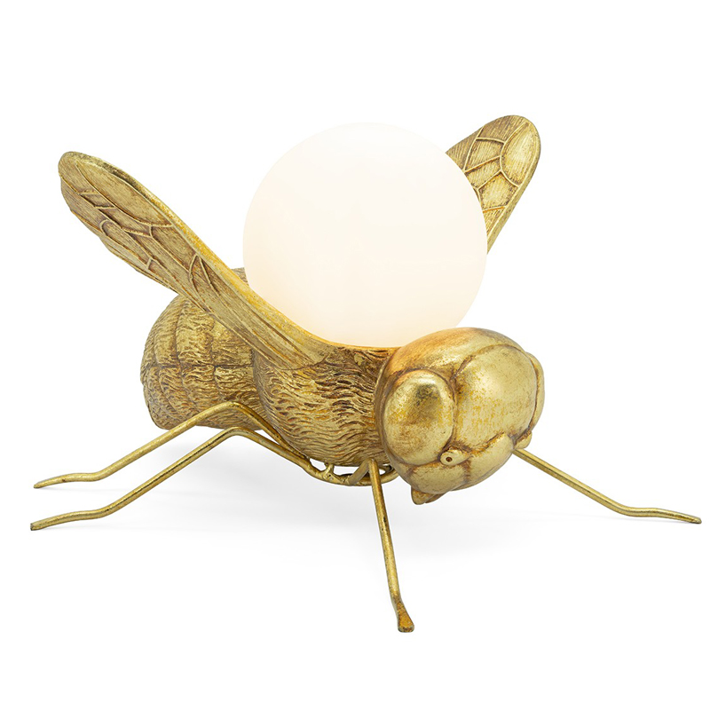 Настольная лампа ABHIKA LAMP BEE Золотой Белое матовое стекло Настольная лампа ABHIKA LAMP BEE Золотой Белое матовое стекло в Тюмени | Loft Concept