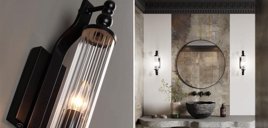 Бра Glass TUBE Черное Бра Glass TUBE Черное - Loft-Concept в Тюмени