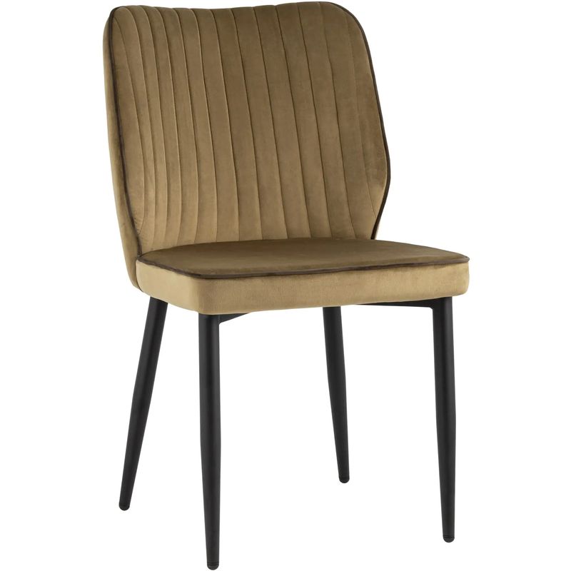 Стул Lawrence Chair Велюр Карамель Коричневый кант Карамель Коричневый Черный Стул Lawrence Chair Велюр Карамель Коричневый кант Карамель Коричневый Черный в Тюмени | Loft Concept