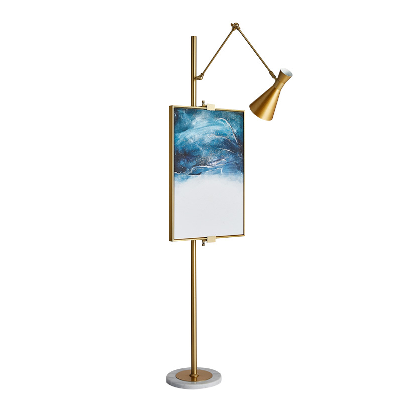 Торшер Researcher Floor Lamp Глянцевое золото Белый Торшер Researcher Floor Lamp Глянцевое золото Белый в Тюмени | Loft Concept