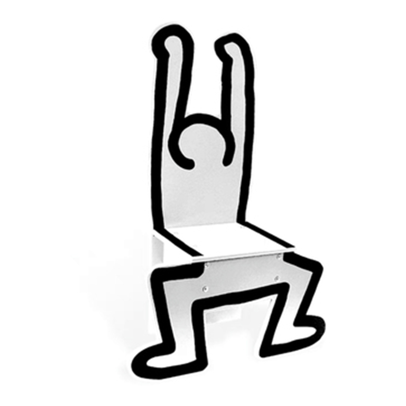 Детский стул Chaise Keith Haring Dancer Vilac Белый Белый Детский стул Chaise Keith Haring Dancer Vilac Белый Белый в Тюмени | Loft Concept