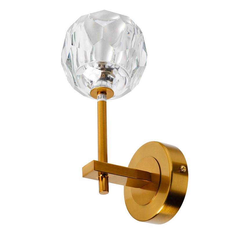 Бра RH Boule de Cristal Single Wall Lamp Gold матовое золото Бра RH Boule de Cristal Single Wall Lamp Gold матовое золото в Тюмени | Loft Concept