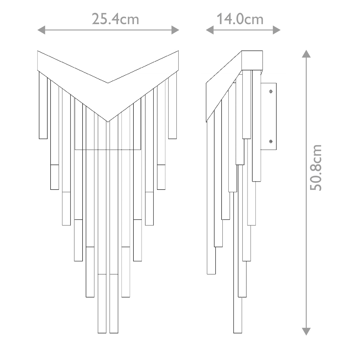 Бра с длинными прозрачными трубками Eurofase в Тюмени
