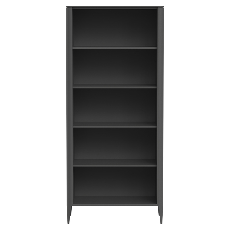 Стеллаж прямой темно-серый с открытыми полками Type  Серый в Тюмени | Loft Concept 