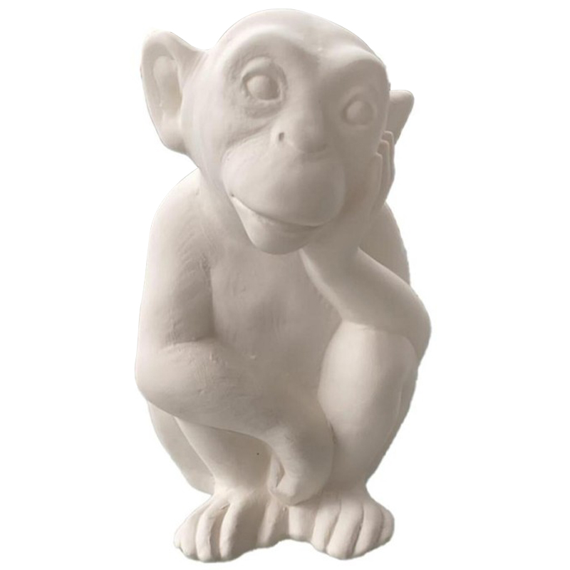 Статуэтка Abhika Monkey Bisc. Statuette Белый Статуэтка Abhika Monkey Bisc. Statuette Белый в Тюмени | Loft Concept