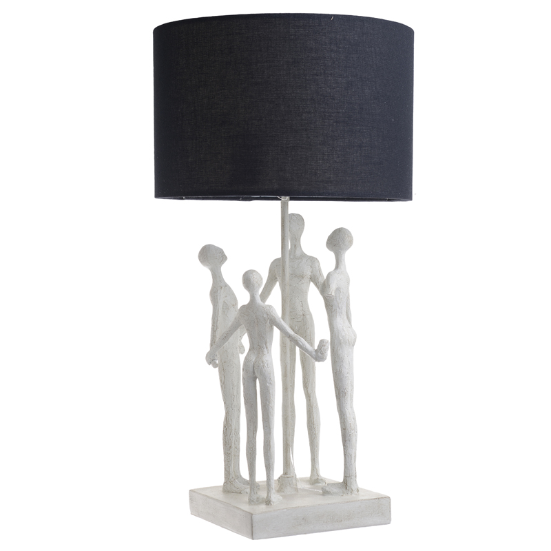 Настольная лампа Holding Hands Table lamp Белый Черный Настольная лампа Holding Hands Table lamp Белый Черный в Тюмени | Loft Concept