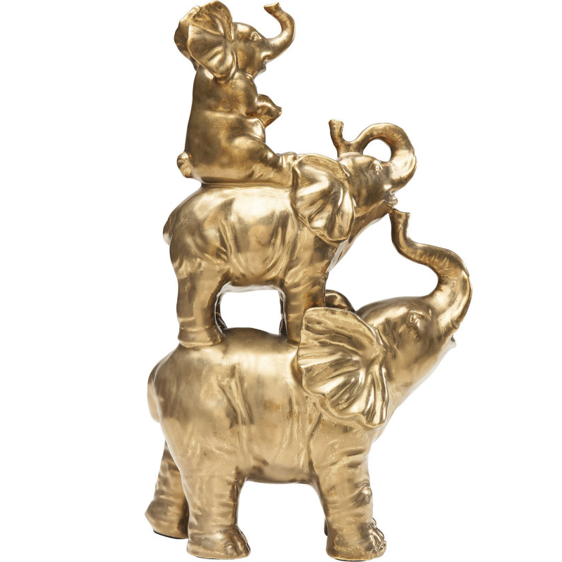 Статуэтка Family of Golden Elephants Золотой Статуэтка Family of Golden Elephants Золотой в Тюмени | Loft Concept