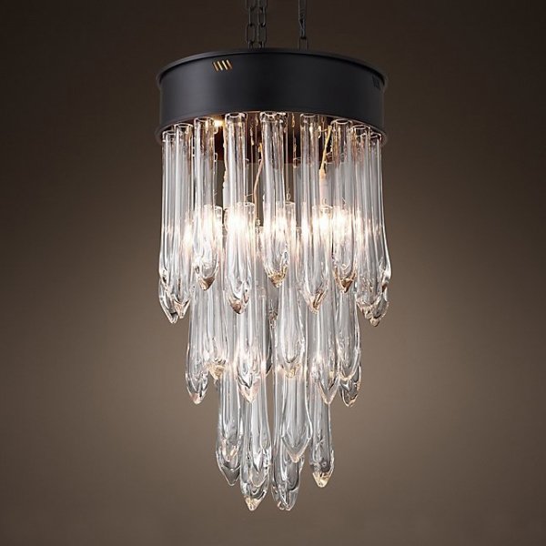 Люстра RH TEAR DROP GLASS 50 Черный Люстра RH TEAR DROP GLASS 50 Черный в Тюмени | Loft Concept