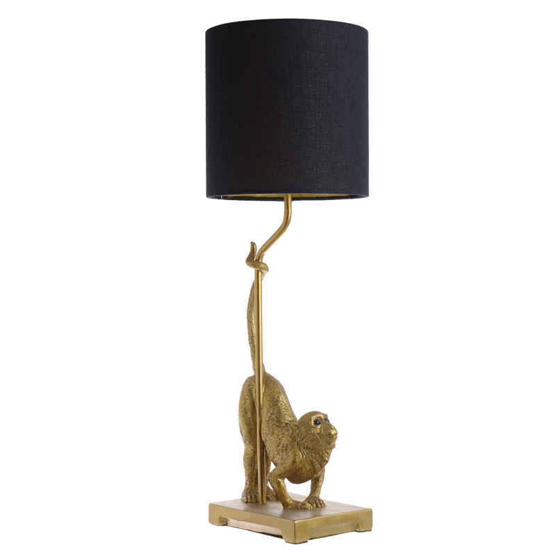 Настольная лампа Curious Monkey Table lamp Золотой Черный Настольная лампа Curious Monkey Table lamp Золотой Черный в Тюмени | Loft Concept
