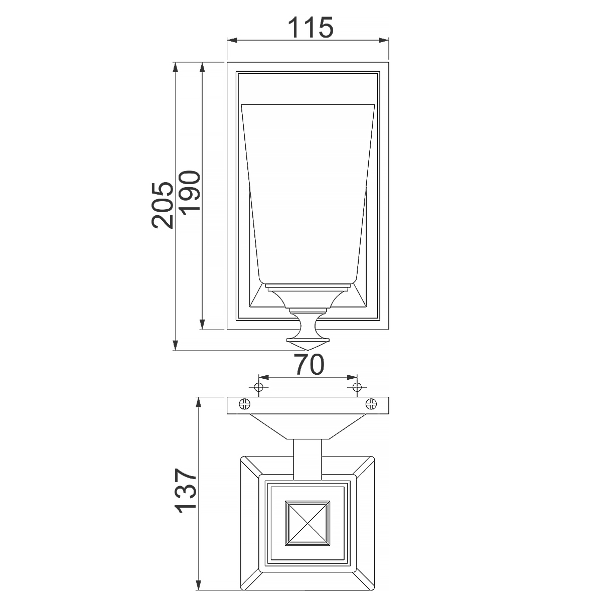 Бра с белым матовым плафоном на прямоугольном основании цвета хром Hinkley в Тюмени