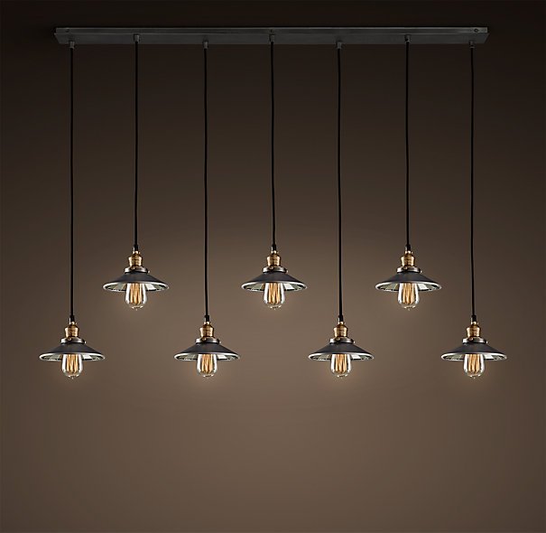 Люстра Loft Cone Pendant Reflector 7 Line Черный Люстра Loft Cone Pendant Reflector 7 Line Черный в Тюмени | Loft Concept