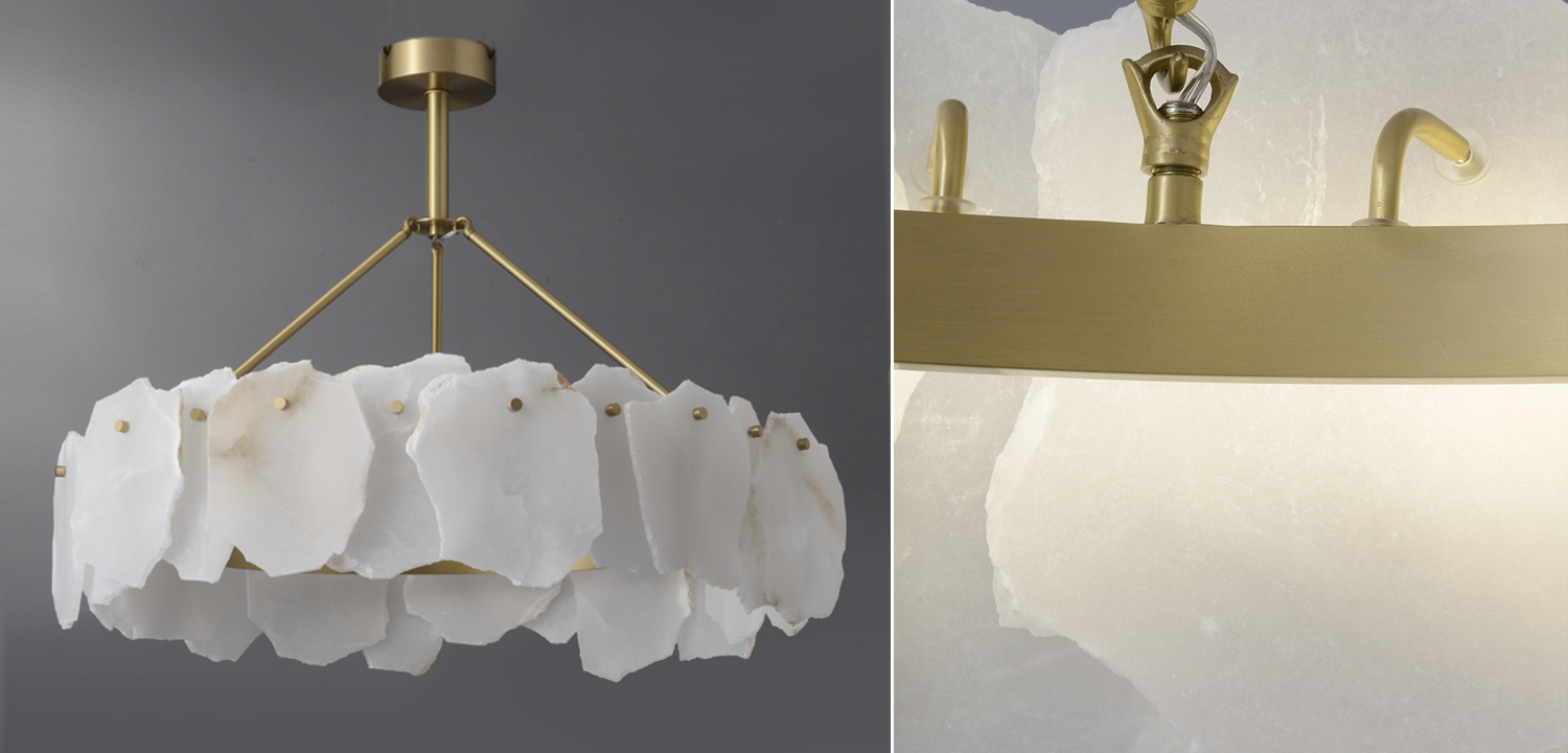 Люстра Lucretia Marble Round Chandelier - фото №1