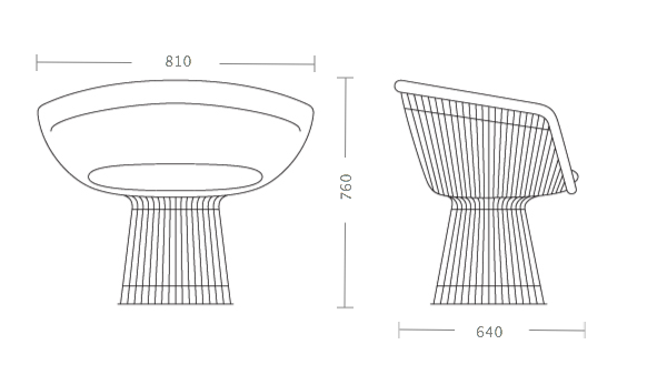 Кресло Platner lounge Кресло Platner lounge в Тюмени