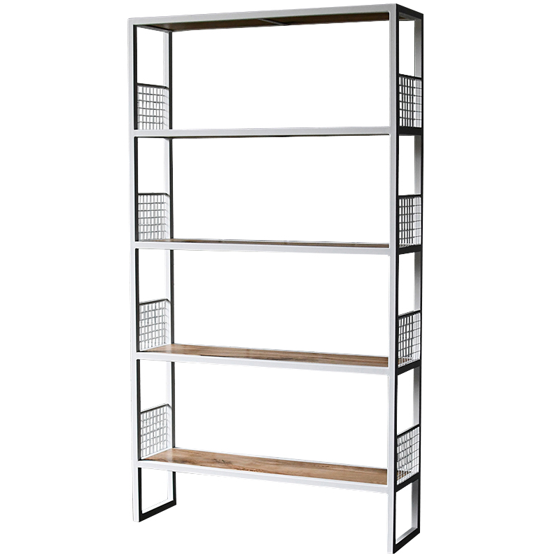 Стеллаж Richie Industrial Metal Rust White Rack Древесина Белый Стеллаж Richie Industrial Metal Rust White Rack Древесина Белый в Тюмени | Loft Concept