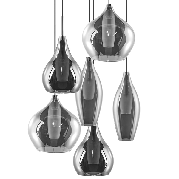 Люстра Candiano Smoke 6 Light Дымчатый (Smoke) Хром Люстра Candiano Smoke 6 Light Дымчатый (Smoke) Хром в Тюмени | Loft Concept