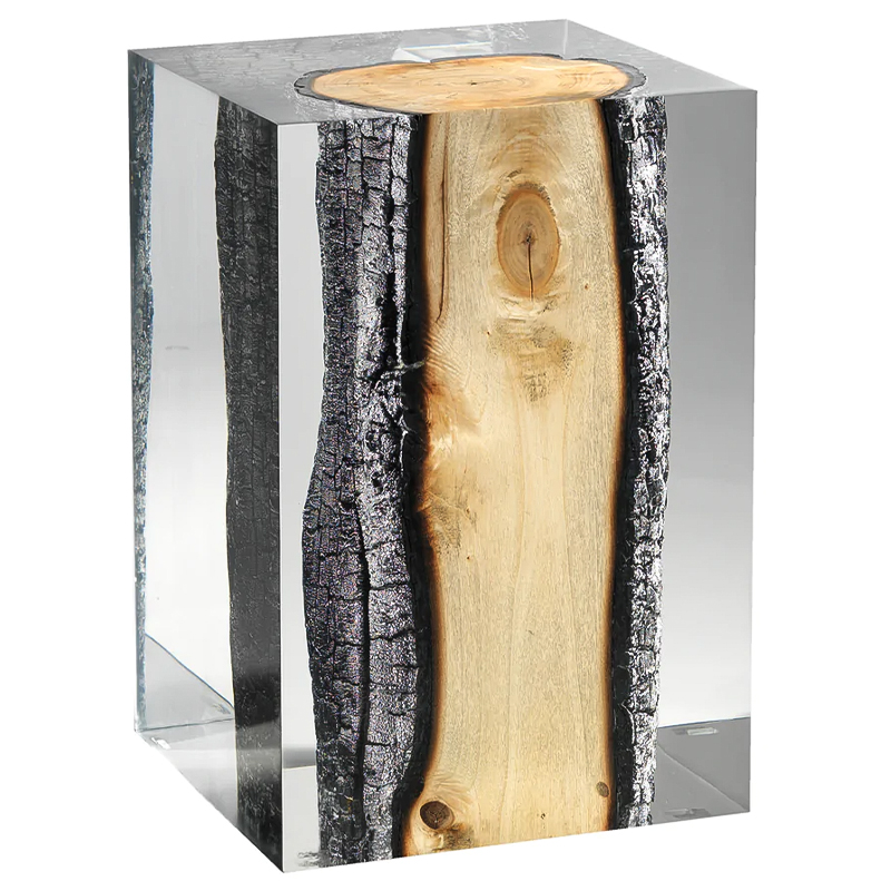 Приставной стол Acrylic Glass Nilleq Hekla Side Table & Stool Прозрачный Древесина Приставной стол Acrylic Glass Nilleq Hekla Side Table & Stool Прозрачный Древесина в Тюмени | Loft Concept