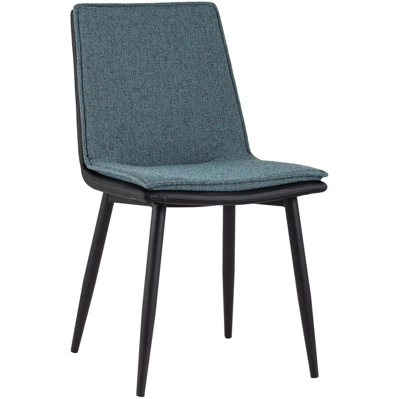 Стул Melissa Chair Серо-Синий Рогожка Серо-голубой Черный Стул Melissa Chair Серо-Синий Рогожка Серо-голубой Черный в Тюмени | Loft Concept