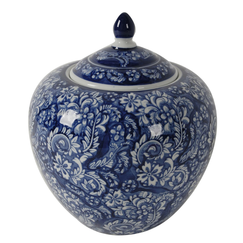 Ваза White and Blue Pattern Vase Белый Синий Ваза White and Blue Pattern Vase Белый Синий в Тюмени | Loft Concept